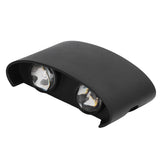 LED Wall Lamp Waterproof Modern Sconce Light Indoor Outdoor Decoration 90‑265V 4W Black Shell Warm Light In Australia - Darrahopens