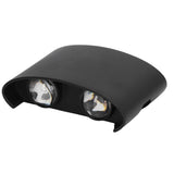 LED Wall Lamp Waterproof Modern Sconce Light Indoor Outdoor Decoration 90‑265V 4W Black Shell Warm Light In Australia - Darrahopens