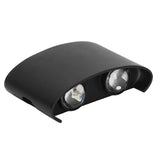 LED Wall Lamp Waterproof Modern Sconce Light Indoor Outdoor Decoration 90‑265V 4W Black Shell White Light In Australia - Darrahopens