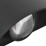 LED Wall Light Waterproof Decorative Aluminum Alloy Black Wall Sconce Lamp for Outdoor 110‑265V Warm Light
