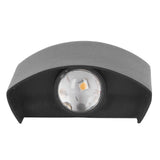 LED Wall Light Waterproof Decorative Aluminum Alloy Black Wall Sconce Lamp for Outdoor 110‑265V White Light In Australia - Darrahopens