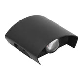 LED Wall Light Waterproof Decorative Aluminum Alloy Black Wall Sconce Lamp for Outdoor 110‑265V White Light In Australia - Darrahopens