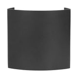 LED Wall Light Waterproof Decorative Aluminum Alloy Black Wall Sconce Lamp for Outdoor 110‑265V White Light