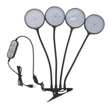 60W 4 Head LED Plant Growing Lights USB Power Supply Clip On Grow Lamp with 5 Dimmable Light Modes for Indoor Plants In Australia - Darrahopens