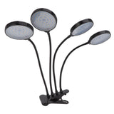 60W 4 Head LED Plant Growing Lights USB Power Supply Clip On Grow Lamp with 5 Dimmable Light Modes for Indoor Plants