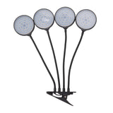 60W 4 Head LED Plant Growing Lights USB Power Supply Clip On Grow Lamp with 5 Dimmable Light Modes for Indoor Plants