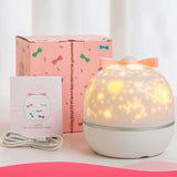 Star Projector Light Rechargeable Rotatable Cute Bow Bedroom Night Light for Children Kids Rechargeable In Australia - Darrahopens