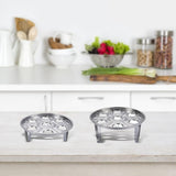 Stainless Steel Steam Rack Multi Functional Stand Heat Resistant Egg Kitchen Utensils