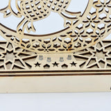 LED Eid Ramadan Hollow Decorations Openwork Carving Wooden Light Durable Table Light Crafts In Australia - Darrahopens