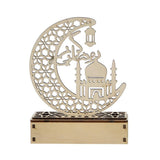 LED Eid Ramadan Hollow Decorations Openwork Carving Wooden Light Durable Table Light Crafts In Australia - Darrahopens