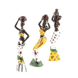 African Sculpture Women Figure Resin Statue Home Figurines Dolls Ornaments for Desktop Decoration