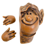 Garden Elf Tree Hugger Polyresin Tree Sculpture Garden Peeker Yard Art for Home Decoration In Australia - Darrahopens