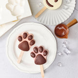 4 Cavities Ice Cream Mold Silicone Popsicle Mold Homemade Heart Shaped Paw Ice Cream Mold for DIY Popsicle Cake Jelly In Australia - Darrahopens