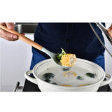 Cooking Scooping Spoon Wooden Handle Baking Utensils Durable Sturdy Silicone Cooking Utensils