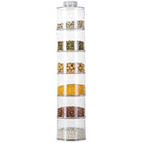 6PCS Spice Storage Boxes Stackable Spice Tower Racks Transparent Seasoning Cans Kitchen Tools In Australia - Darrahopens