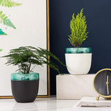 Automatic Self Watering Flower Pot Double Layer Design Planter for Office Home Gardening In Australia - Darrahopens