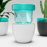 Automatic Self Watering Flower Pot Double Layer Design Planter for Office Home Gardening