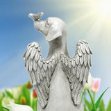 Garden Resin Statue Butterfly Angel Dog Sculpture Pet Dog Memorial Statue for Outdoor Garden Yard Decor In Australia - Darrahopens