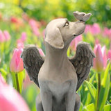 Garden Resin Statue Butterfly Angel Dog Sculpture Pet Dog Memorial Statue for Outdoor Garden Yard Decor In Australia - Darrahopens