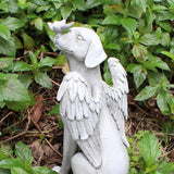 Garden Resin Statue Butterfly Angel Dog Sculpture Pet Dog Memorial Statue for Outdoor Garden Yard Decor In Australia - Darrahopens