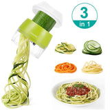 Handheld Spiralizer Vegetable Grater Heavy Duty Veggie Spiral Grater for Salad Carrot Fruit Cucumber Zucchini