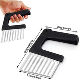 Chips Wave Cutter Stainless Steel Potato Cutter Fruit Vegetable Salad Cutter Tool for Vegetables Potatoes Onions In Australia - Darrahopens