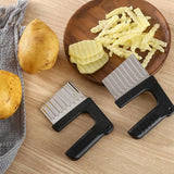 Chips Wave Cutter Stainless Steel Potato Cutter Fruit Vegetable Salad Cutter Tool for Vegetables Potatoes Onions In Australia - Darrahopens