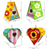 Wood Birds Nest Box DIY Nest Box Bird House Kit Painting Bird House Art Craft for Children In Australia - Darrahopens