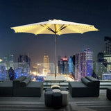 Solar Parasol Lighting with Remote Control 104 LED 8 Modes Fairy Lights Umbrella Light for Patio Outdoor and Indoor Decorative Light