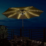 Solar Parasol Lighting with Remote Control 104 LED 8 Modes Fairy Lights Umbrella Light for Patio Outdoor and Indoor Decorative Light