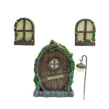Miniature Fairy Tree Decorations Fairy Door And Window Set Luminous Door And Window Ornaments In Australia - Darrahopens