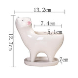 Kitten Ceramic Succulent Pots with Drain Hole Mini Pots for Plants Cactus Plants Containers for Home and Office Decoration In Australia - Darrahopens