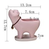 Kitten Ceramic Succulent Pots with Drain Hole Mini Pots for Plants Cactus Plants Containers for Home and Office Decoration In Australia - Darrahopens