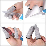 20 Pcs Finger Cots 5 Levels Of Cut Resistant Protective Sleeve Reusable Anti Slip Finger Sleeve for Kitchen Work Sculpture In Australia - Darrahopens