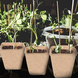 Plant Starter Peat Pots with Labels Flower Vegetable Seedlings Nursery Cup Paper Planter Pot Garden Supplies