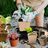 Plant Starter Peat Pots with Labels Flower Vegetable Seedlings Nursery Cup Paper Planter Pot Garden Supplies
