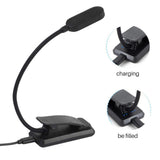 9 LEDs Clip On Book Light USB Rechargeable Reading Light with 3 Adjustable Brightness Levels Long Lasting Lightweight Light In Australia - Darrahopens