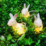 1.5m Easter Rabbit String Light 10 LED Lamp Easter Bunny Decorative Light Easter Decoration Happy Easter Decor In Australia - Darrahopens