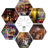 Outdoor Patio Umbrella Light Strings LED Umbrella Lamp with Remote Control and 10 Cable Tie Umbrella Pole Light Garden Decor In Australia - Darrahopens
