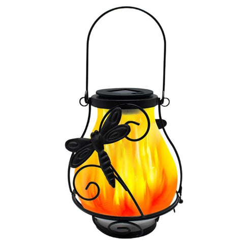 Solar Flame Lantern Lights Flickering Flames Outdoor Solar Lights Hanging Lanterns Waterproof Decoration Lighting Lanterns In Australia - Darrahopens