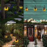 Solar Flame Lantern Lights Flickering Flames Outdoor Solar Lights Hanging Lanterns Waterproof Decoration Lighting Lanterns In Australia - Darrahopens