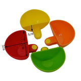 4PCS Multi Color Dipping Sauce Dish Bowls Serving Bowls Spice Container for Salt Ketchup Sugar Vinegar