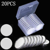 Coin Holder Capsules Round Plastic Clear Coin Container Case for Coins Storage Coin Collection Supplies
