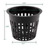 12 Pcs Hydroponics Pots with 10 Pcs Plant Labels Hydroponics Mesh Pot Black Growing Net for Hydroponics Supplies In Australia - Darrahopens