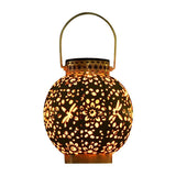 Outdoor Solar Garden Light Hollowed Out Shadow Lantern Hanging Solar Powered Lamp Garden Landscape Solar Lamp In Australia - Darrahopens