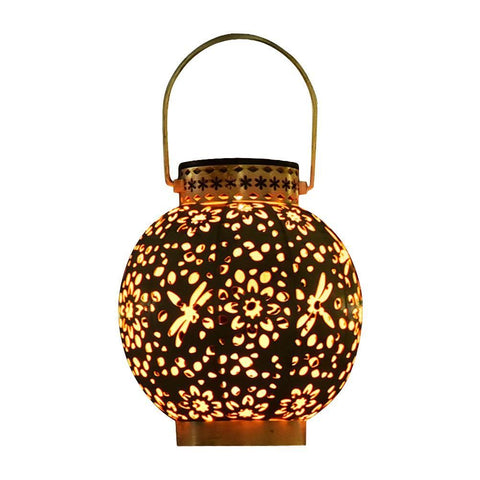 Outdoor Solar Garden Light Hollowed Out Shadow Lantern Hanging Solar Powered Lamp Garden Landscape Solar Lamp In Australia - Darrahopens