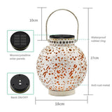 Outdoor Solar Garden Light Hollowed Out Shadow Lantern Hanging Solar Powered Lamp Garden Landscape Solar Lamp In Australia - Darrahopens