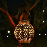 Outdoor Solar Garden Light Hollowed Out Shadow Lantern Hanging Solar Powered Lamp Garden Landscape Solar Lamp In Australia - Darrahopens