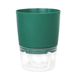 Automatic Self Watering Flower Pot Double Layer Design Water Storage Planter for Office Home Gardening