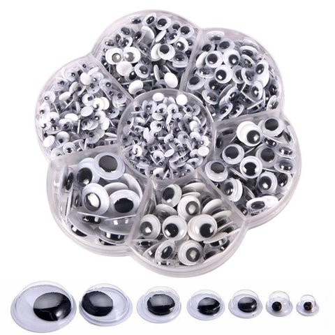 500 Pieces Plastic Doll Eyes Stickers Round Wiggle Eyes Self Adhesive Googly Eyes for Scrapbooking DIY Crafts Doll Supplies In Australia - Darrahopens